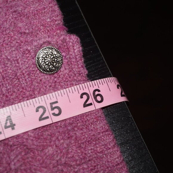 Vintage 90s Lambswool Cardigan Sweater 1x - Picture 7 of 7